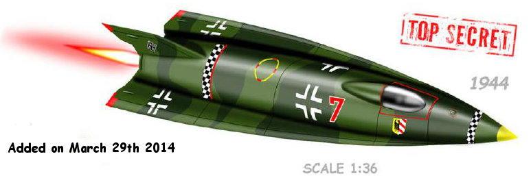 Illustration for Nazi A9 Rocket paper model