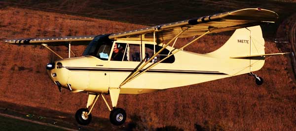 Aeronca Champion in flight