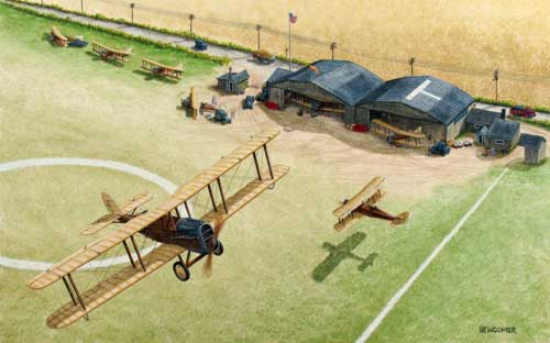 Airco DH-4 flyby 