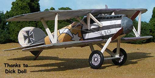 Albatros DVa Cardmodel by Dick Doll