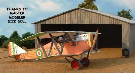 Ansaldo SVA WWI Bi-Plane paper model