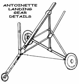 Antoinette landing gear details