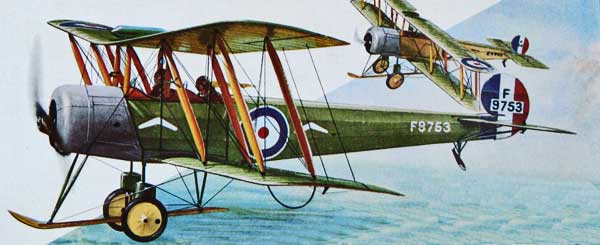illustration for the Avro 504 paper model
