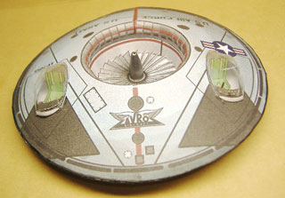 Avro Flying Saucer paper model