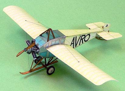 Avro-F cardmodel