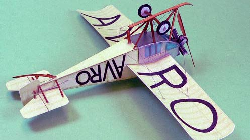 Avro-F cardmodel