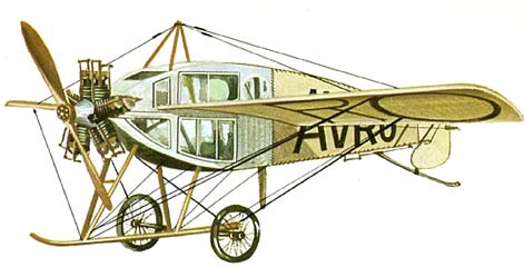 Avro Type F Monoplane Drawing