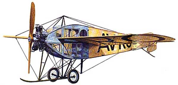 illustration for the Avro F paper model