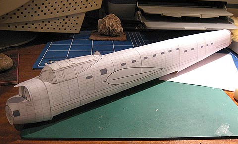 Lancaster Card model Fuselage