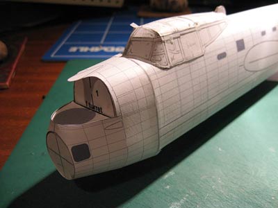 Lancaster Card model nose