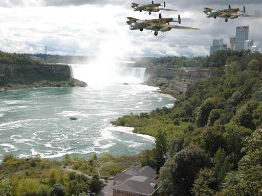 Lancasters over Niagra Falls