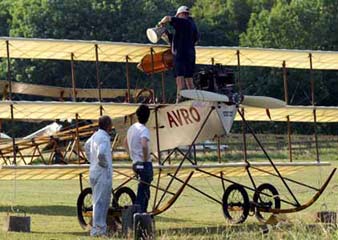 Avro triplane gassing up