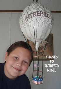 Nigel and is balloon