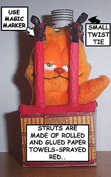 Hot air balloon basket  model