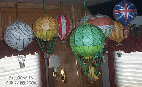 Hot air balloons in our RV