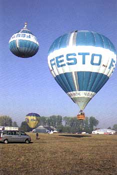 hot air balloon inverted