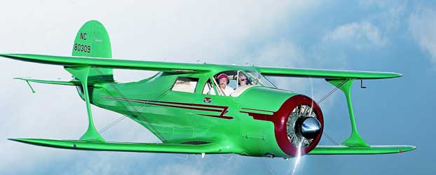 Beech Staggerwing -green