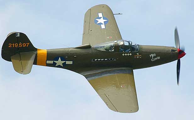 BELL P-39 Airacobra in glorious flight