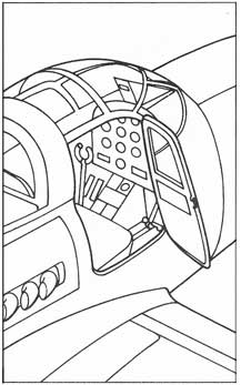 Bell P-39 Airacobra cocpit and door arrangement