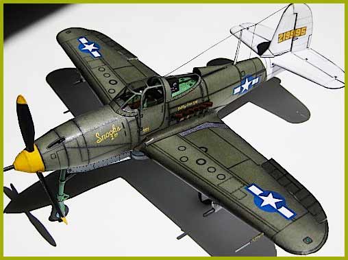 illustration for Bell P-39 Airacobra paper model