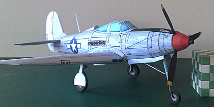 P-39 Airacobra Card model by Niki Shut