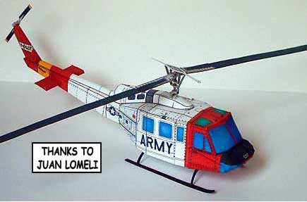 BELL HUEY CARDMODEL