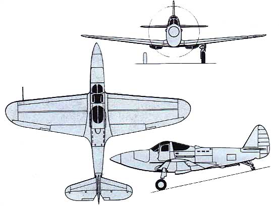 Bell Airabonita-three view