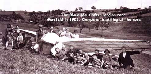 Blaue Maus after landing