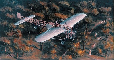 Bleriot XI in flight