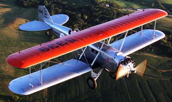 Boeing Model 40 In Flight