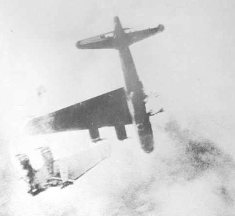 B17 Shot Down