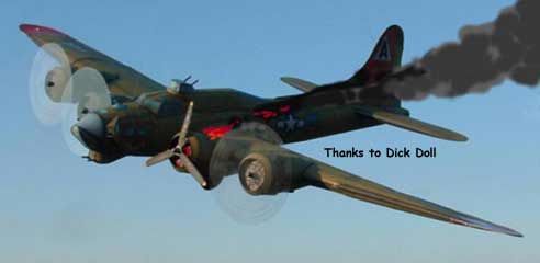 Boeing Bomber Flying Fortress B-17 on a Wing and A Prayer