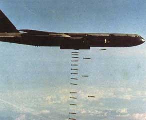 Boeing B-52 stratofortress big ugly fat fella Dropping Bombs