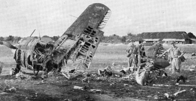 Brewster Buffalo Bombed