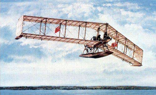 Burgess-Dunn Flying Wing over water