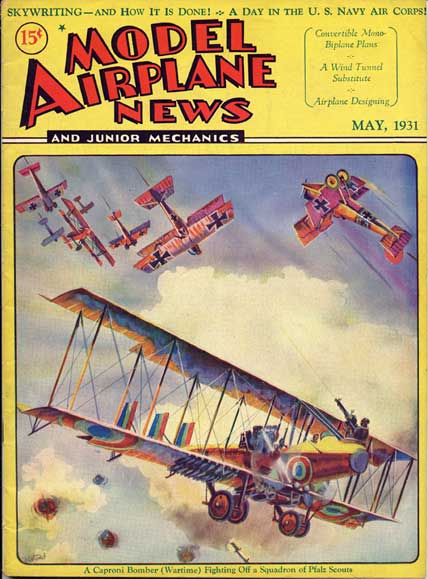 We came across this 1931 cover of the Caproni Ca-3 WWI Italian Bomber