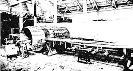Flying Barrel under construction