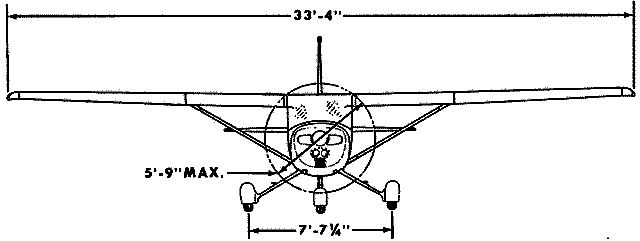 cessna front view