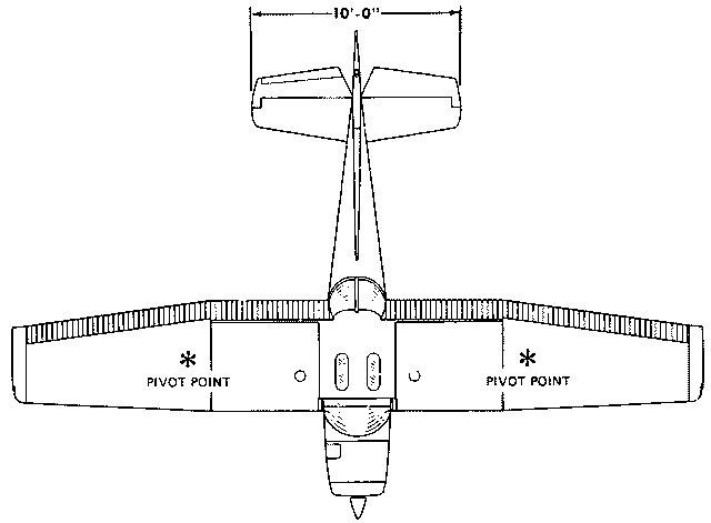 Top view sketch of a Cessna 150