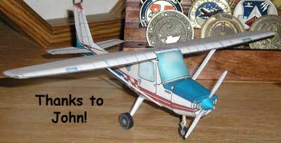 photo of Cessna 152 paper model