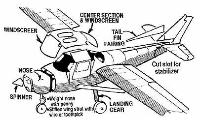 Cessna 172 Model assembly drawing