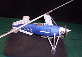 Weir W-2 Autogyro model
