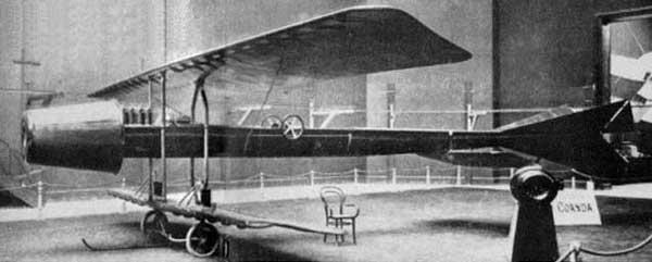 Coanda 1910 - Worlds First Jet Airplane Side View