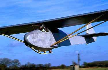 Colditz Cock Escape Glider in flight