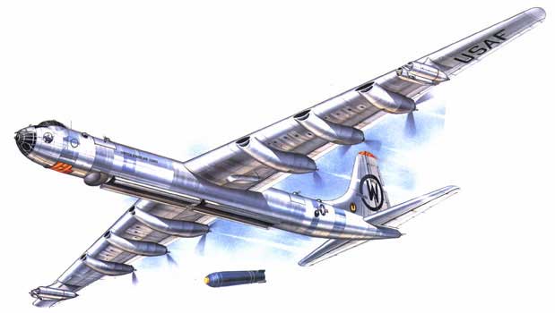 illustration of the B-36 Convair