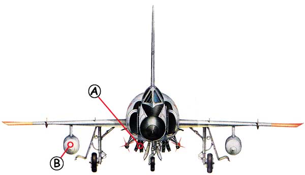 Convair F-102 Delta Dagger Callout Front