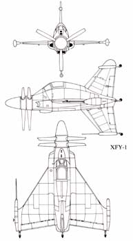 3 View of Convair Pogo