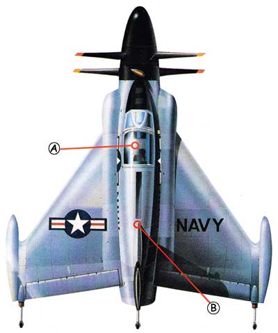Convair XFY-1 Pogo Callout Top