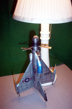 XFY-1 Convair Pogo Vertical Takeoff Tail Sitter paper cardmodel