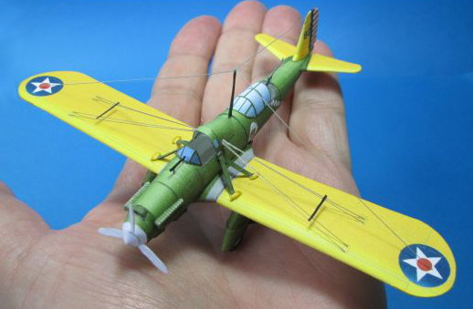 Curtiss A8 Shrike paper model
